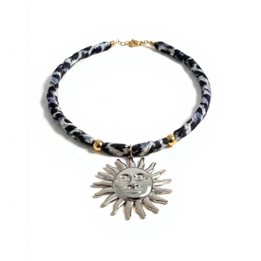 Κολιέ  με μενταγιόν ήλιος