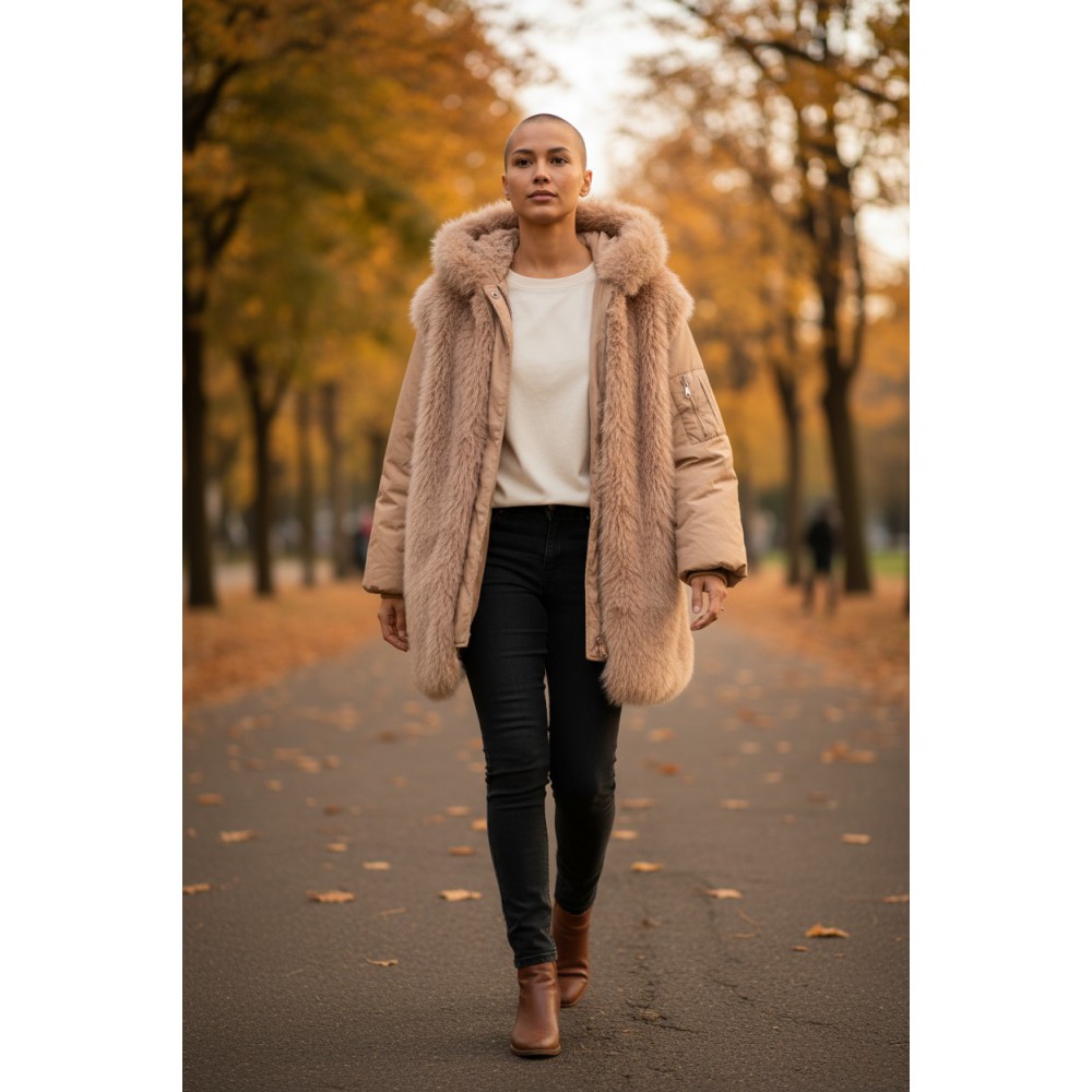 Μπουφάν με γούνα