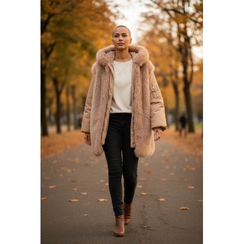 Μπουφάν με γούνα