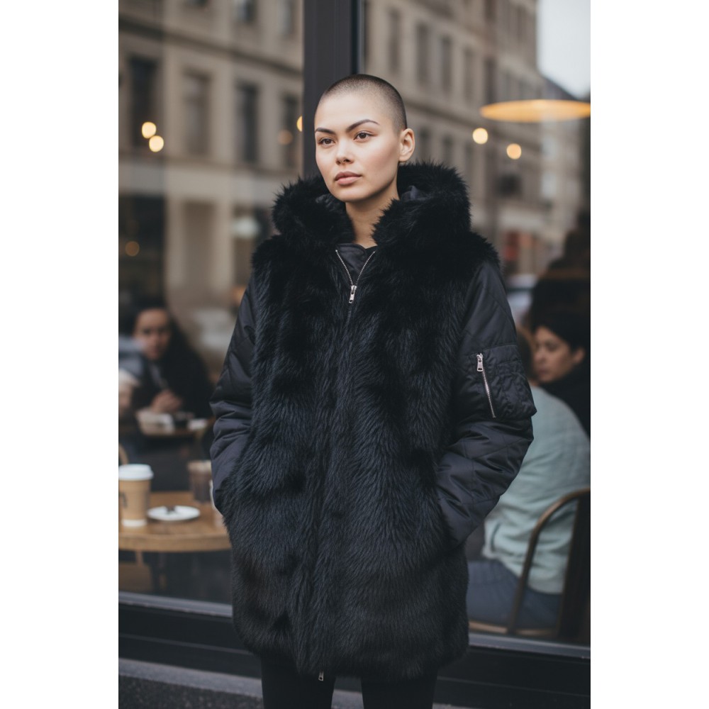 Μπουφάν με γούνα