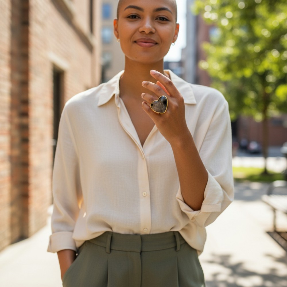 Δαχτυλίδι σε σχήμα καρδιάς  