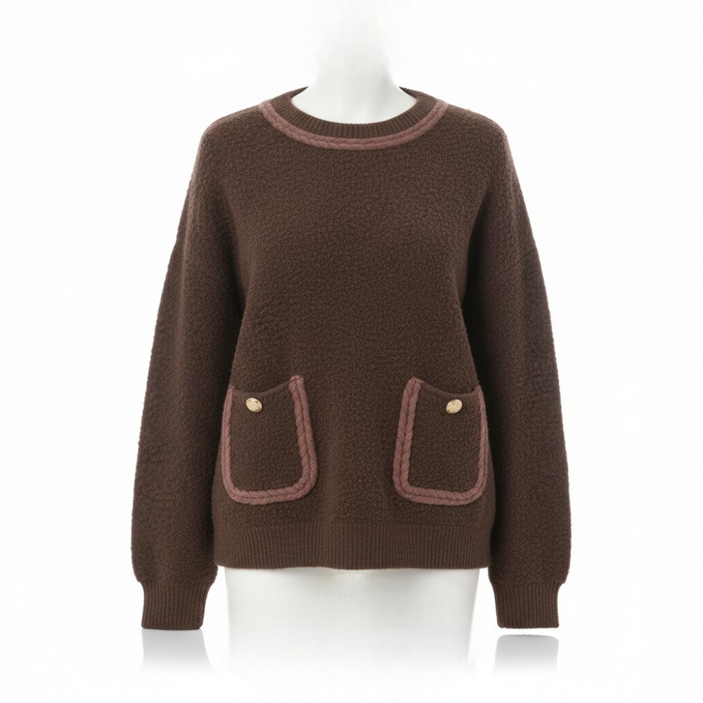 μπλούζα πλεχτή με τσέπες